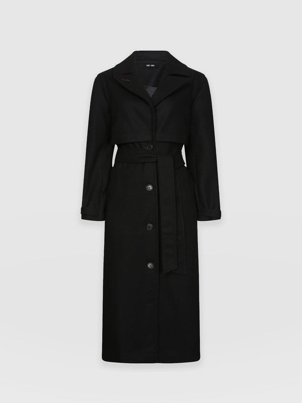 Hampton Coat Olive Houndstooth - Women's Coats