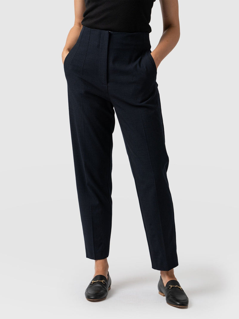 Payton Pant Blue Black - Women's Trousers | Saint + Sofia® UK
