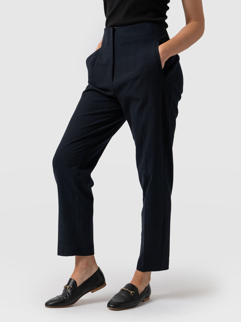 Payton Pant Blue Black - Women's Trousers | Saint + Sofia® UK