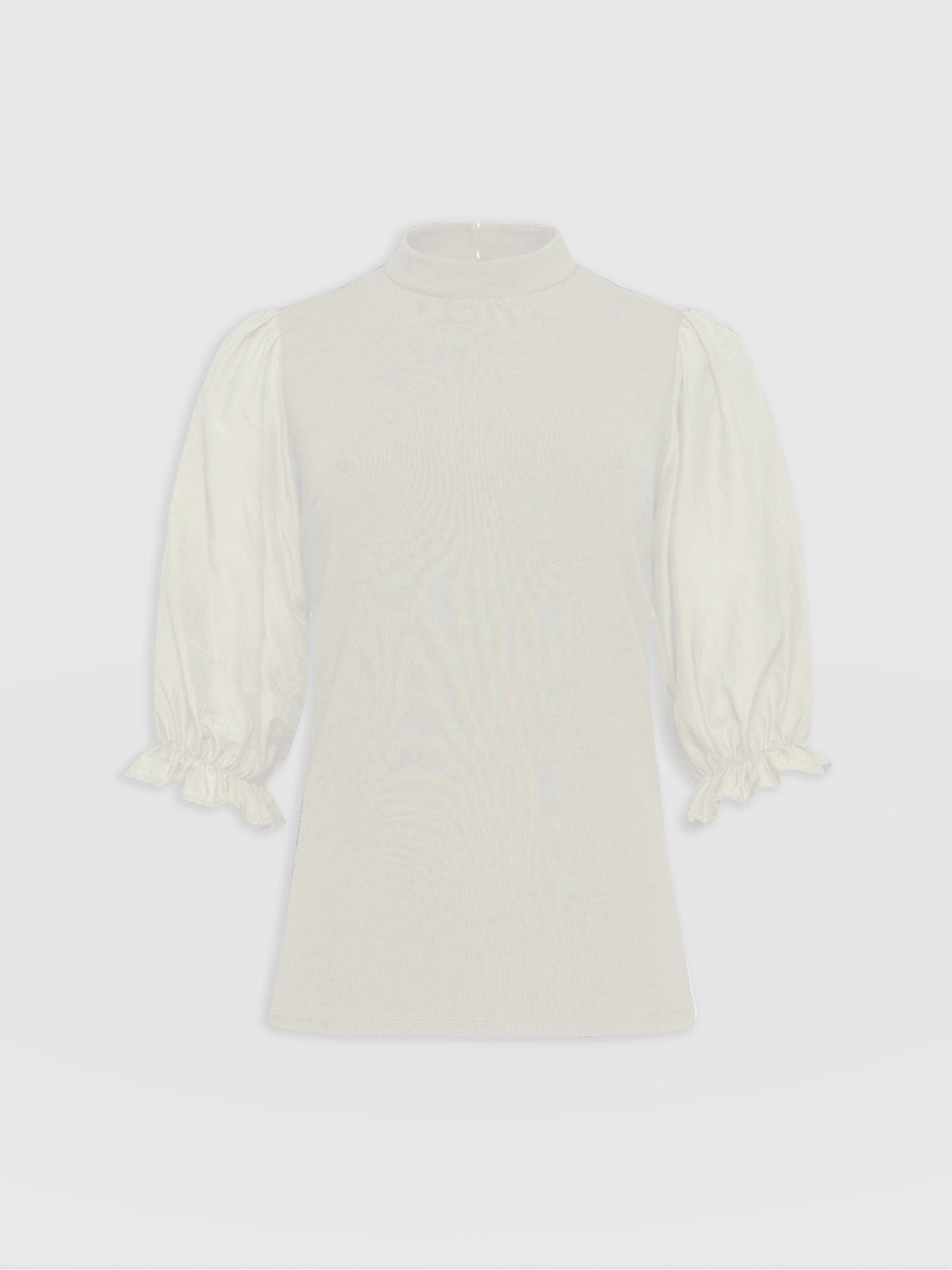 Penny Puff Sleeve Top Cream - Women's Tops | Saint + Sofia® USA