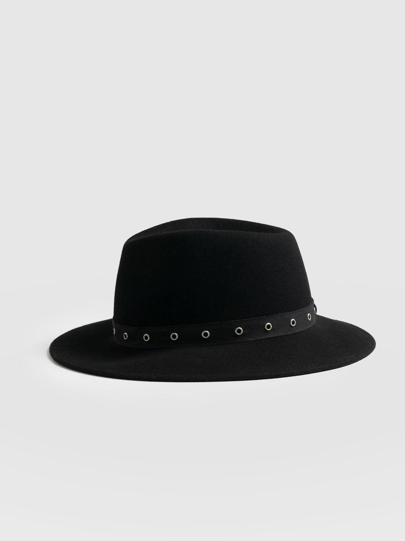 Ramona Studded Hat Black - Women's Hats | Saint + Sofia® USA