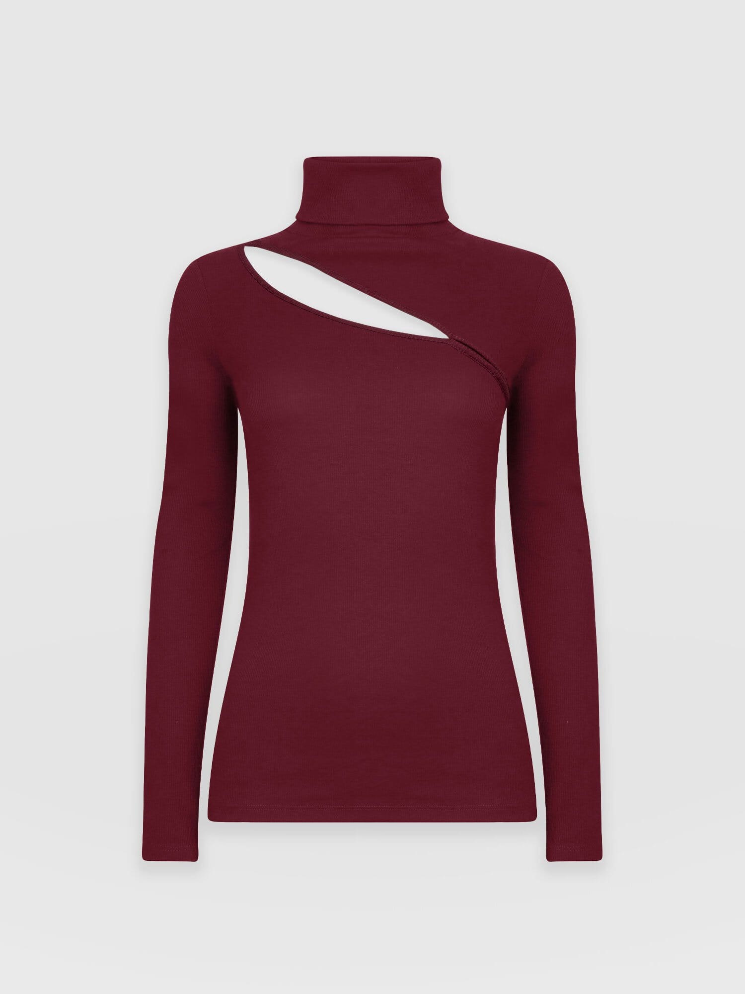 Reveal Turtle Neck Burgundy - Women's Sweaters | Saint + Sofia® USA