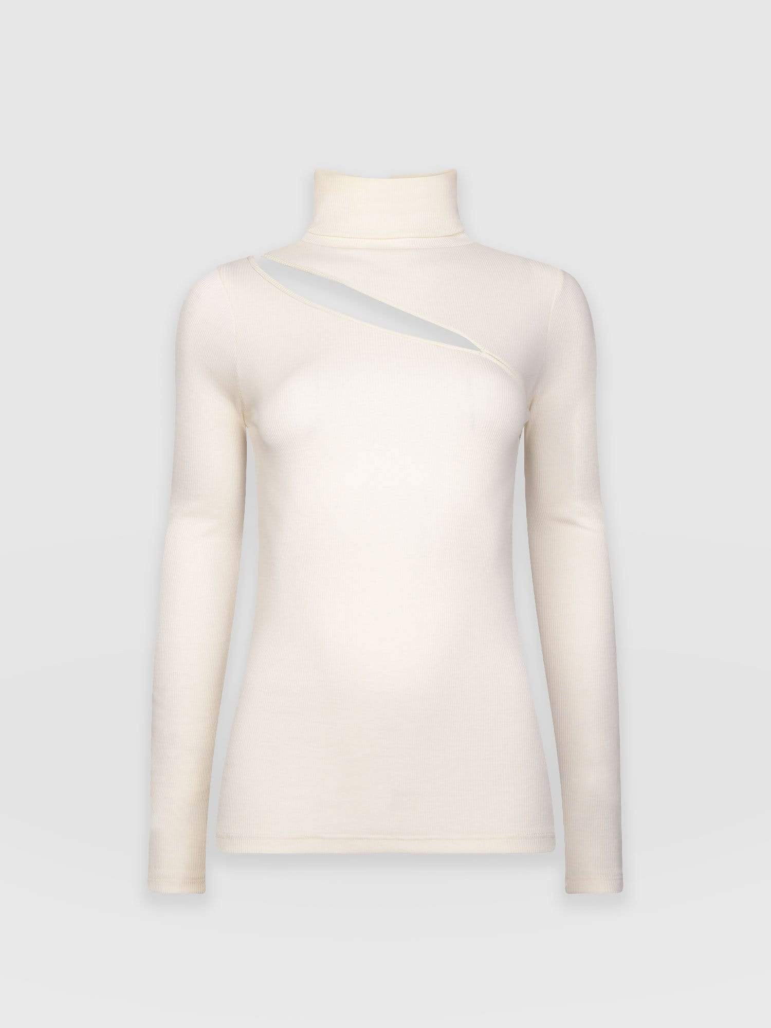 Reveal Turtle Neck Cream - Women's Sweaters | Saint + Sofia® USA