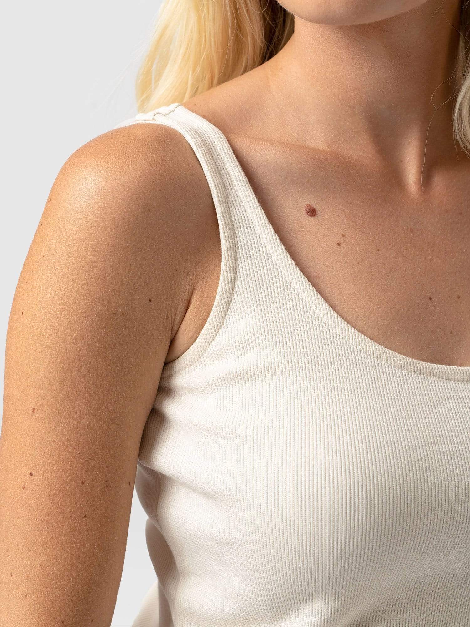 Rib Cami Cream - Women's Camis | Saint + Sofia® USA