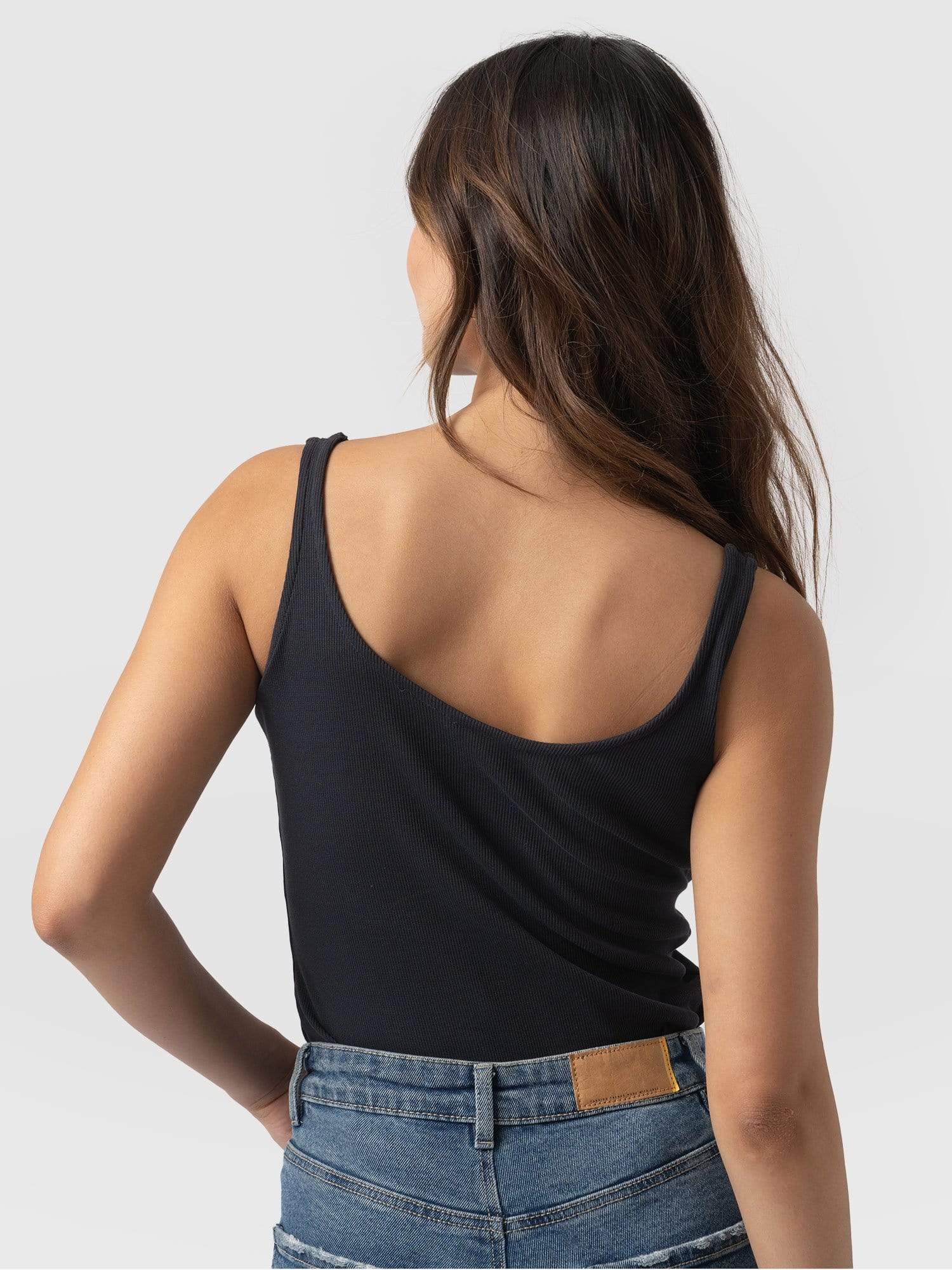 Rib Cami Navy - Women's Camis | Saint + Sofia® USA