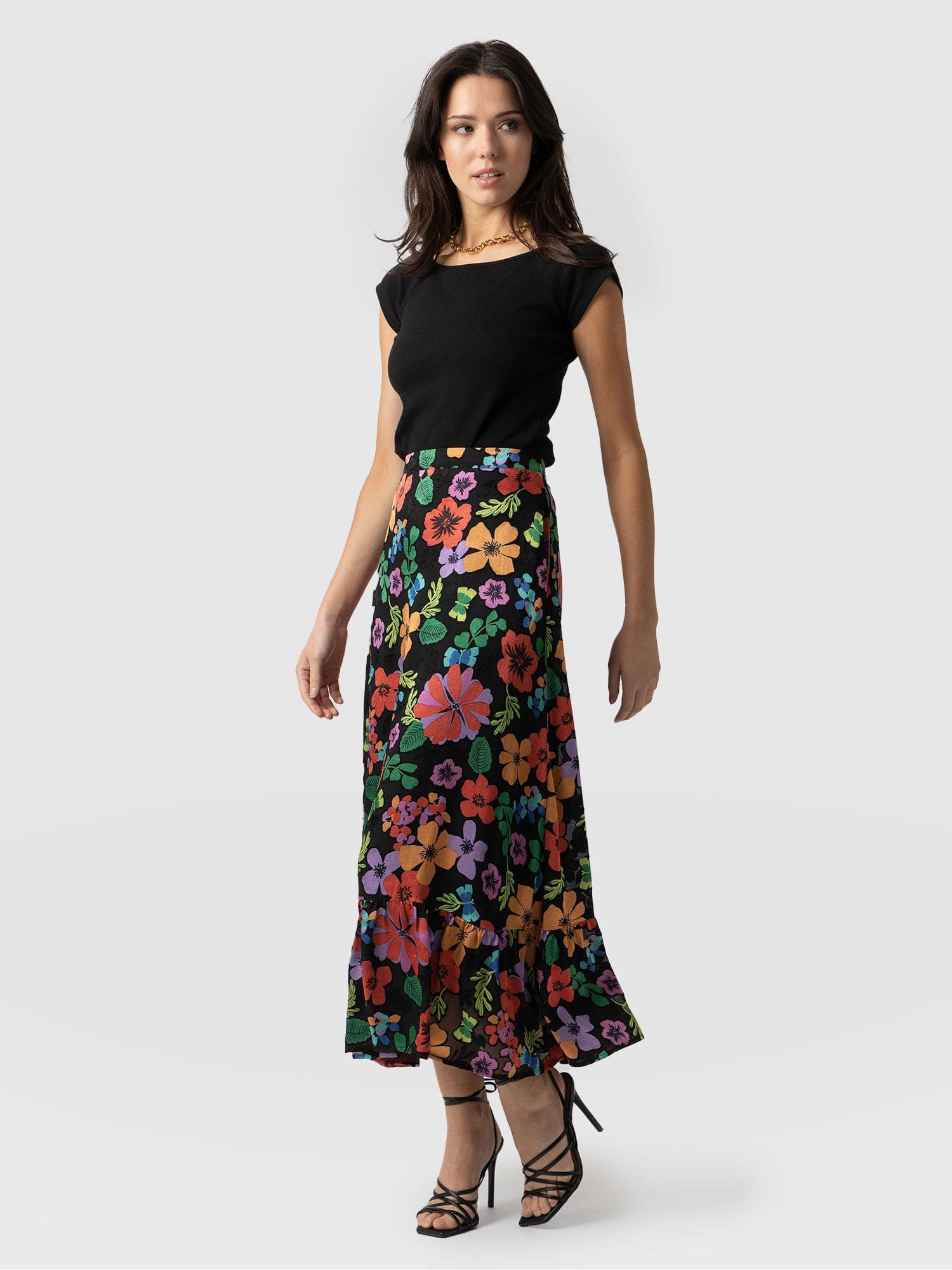 Riley Skirt Pop Floral - Women's Skirts | Saint + Sofia® USA