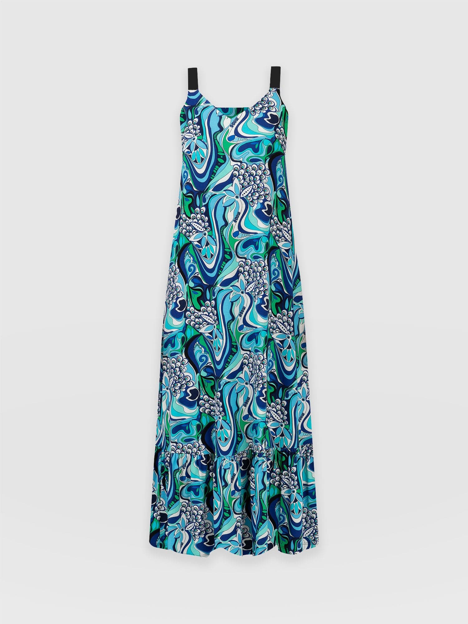 Riley Tiered Trapeze Dress Paradise - Women's Dresses | Saint + Sofia® UK