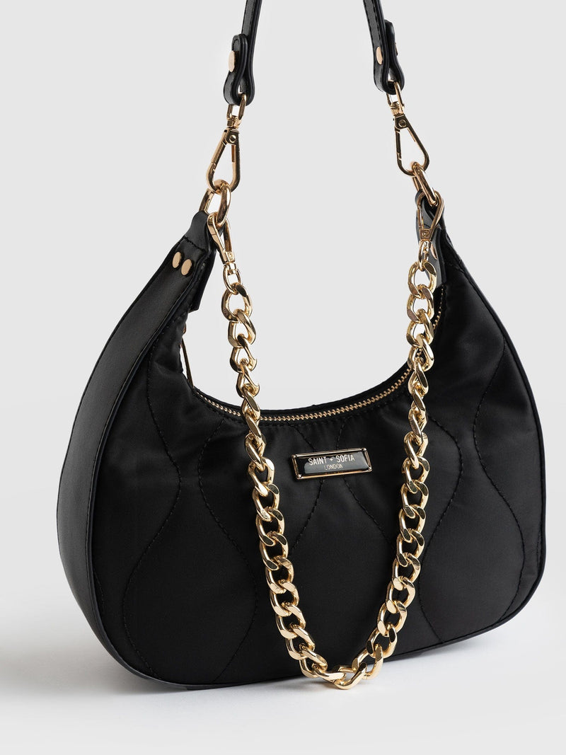 Runway Handbag Black Nylon - Women's Bags | Saint + Sofia® UK
