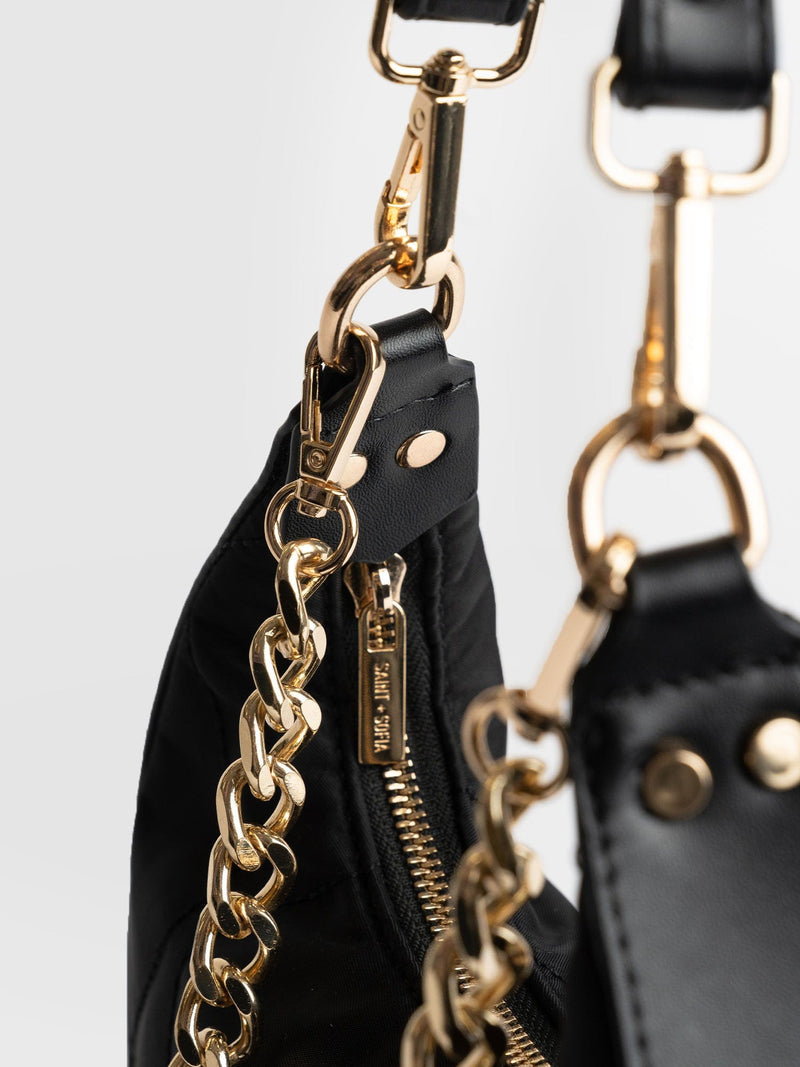 Runway Handbag Black Nylon - Women's Bags | Saint + Sofia® UK