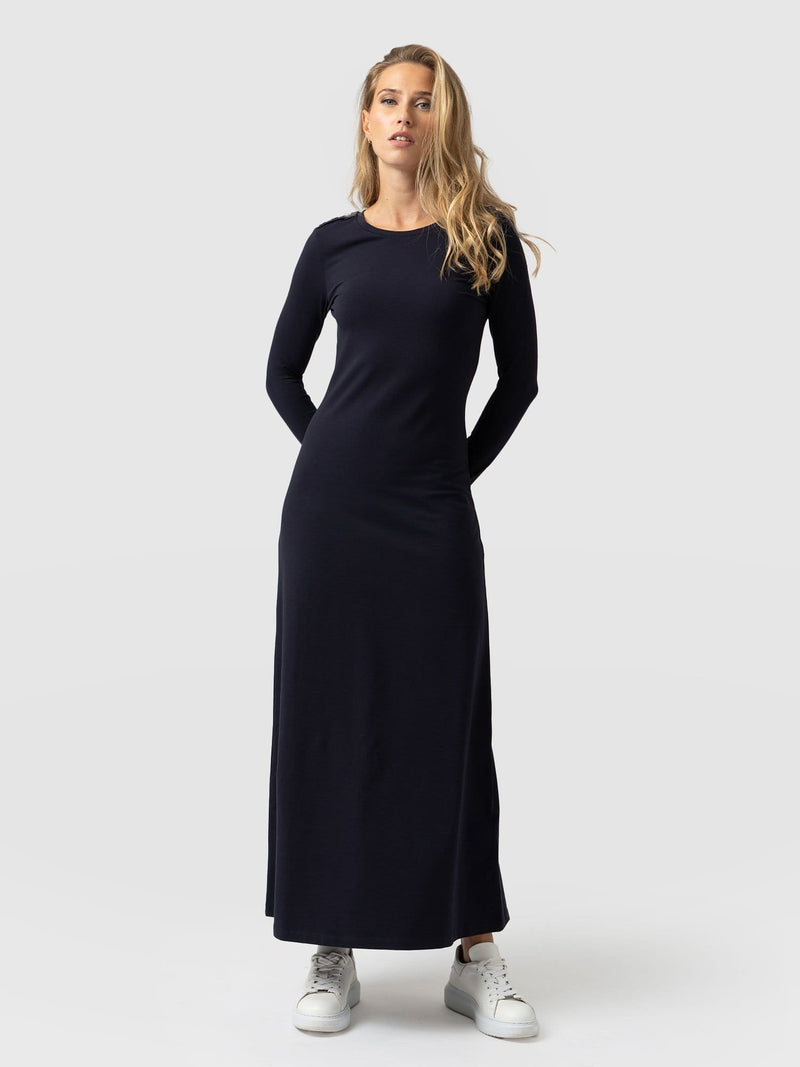 Runway Maxi Dress Navy - Women's Dresses | Saint + Sofia® USA