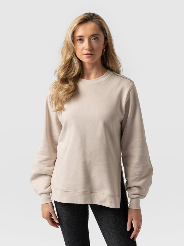Runway Sweater Light Beige - Women's Sweaters | Saint + Sofia® UK