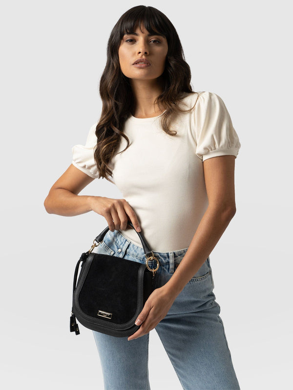 Saddle Bag Black - Women's Purses | Saint + Sofia® USA