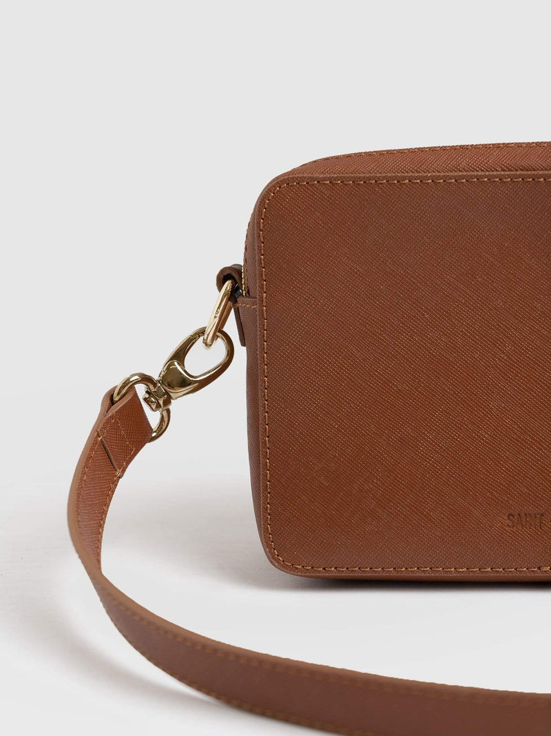 Saffiano Handbag Black - Women's Leather Bags | Saint + Sofia® USA