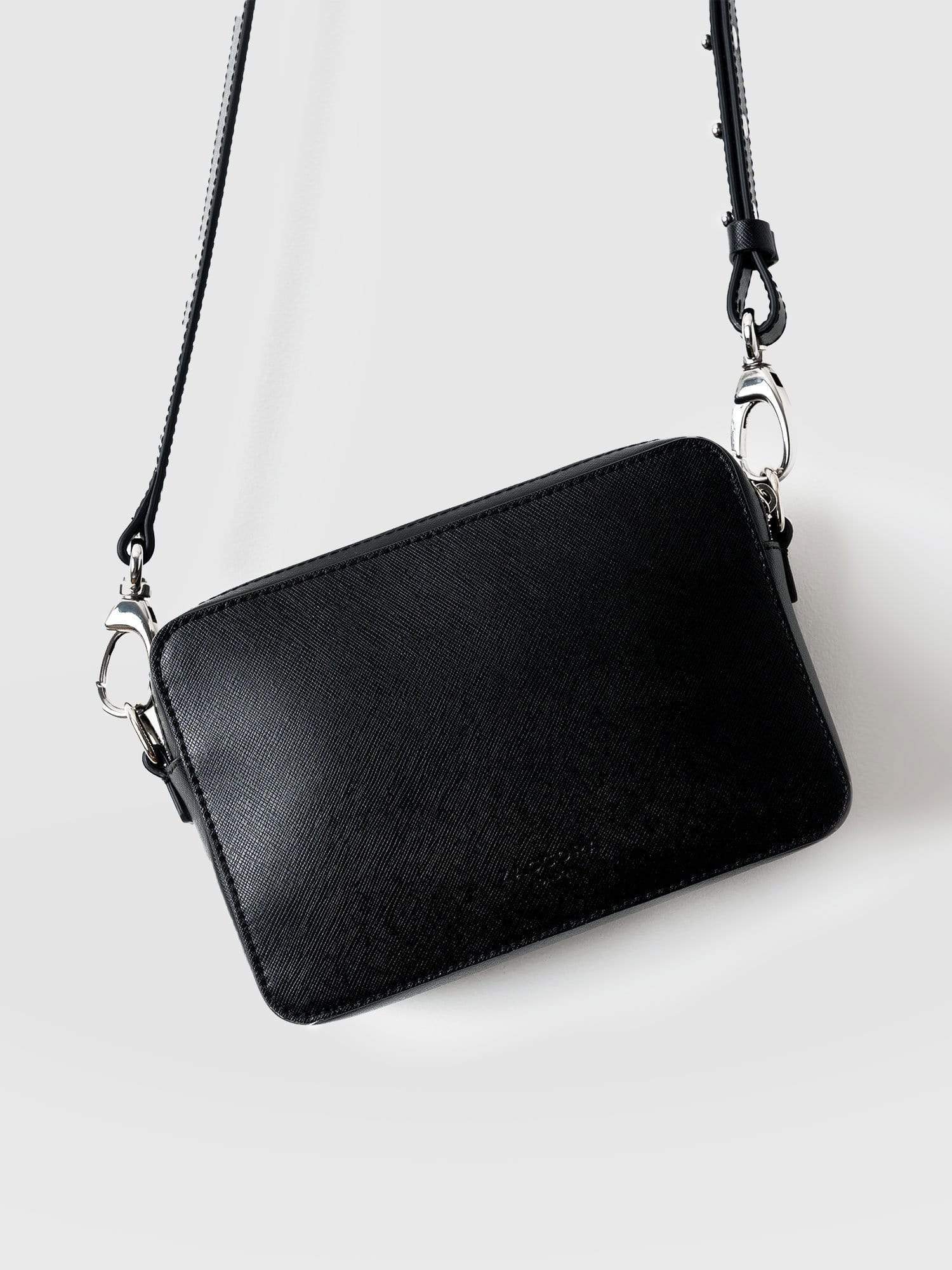 Saffiano Handbag Black - Women's Purses | Saint + Sofia® USA