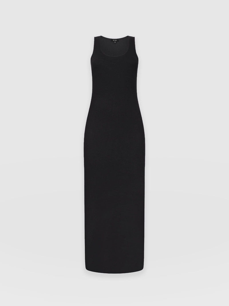 Sleeveless Rib Dress Black - Women's Dresses | Saint + Sofia® USA