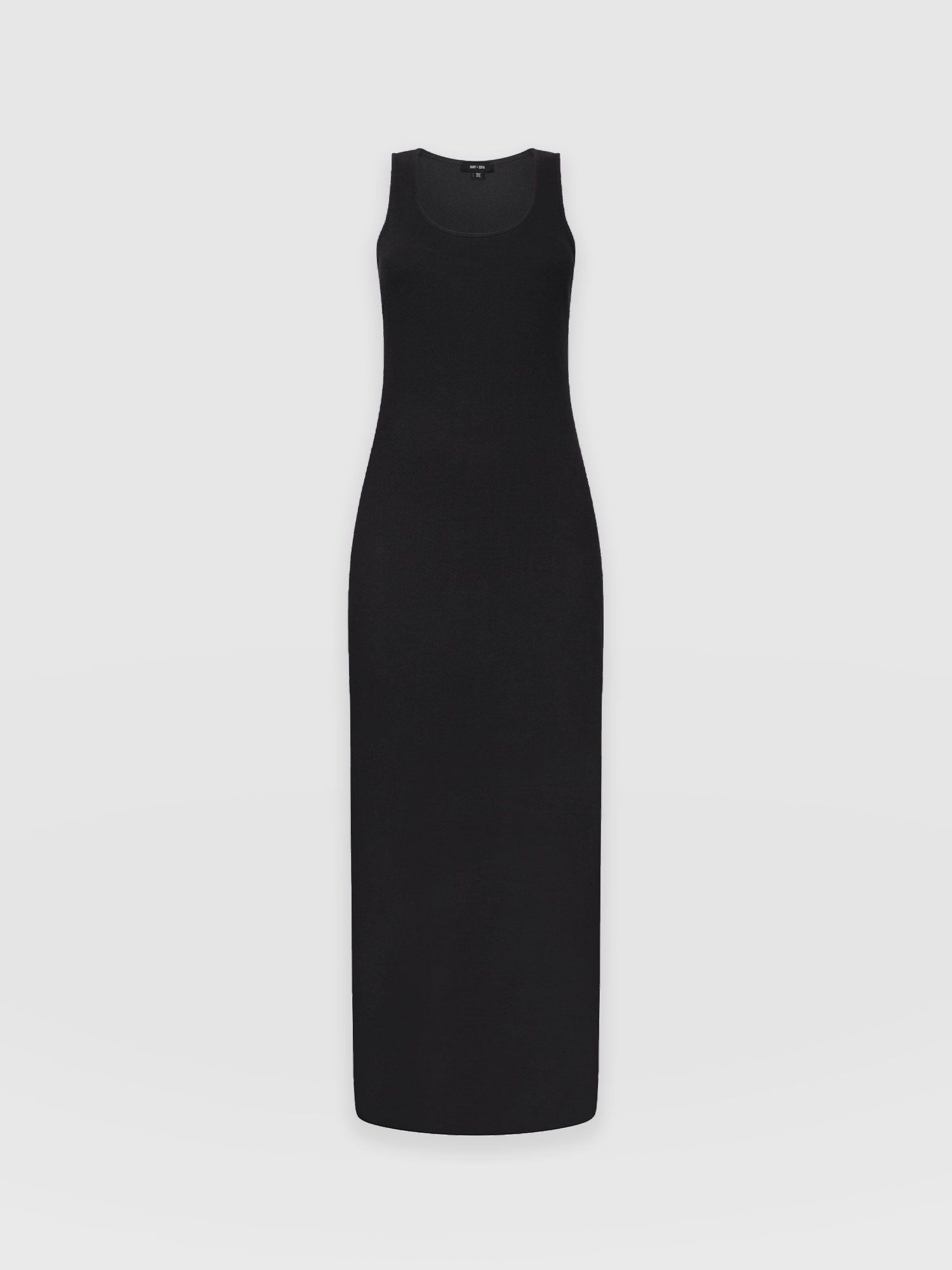 Sleeveless Rib Dress Black - Women's Dresses | Saint and Sofia® USA