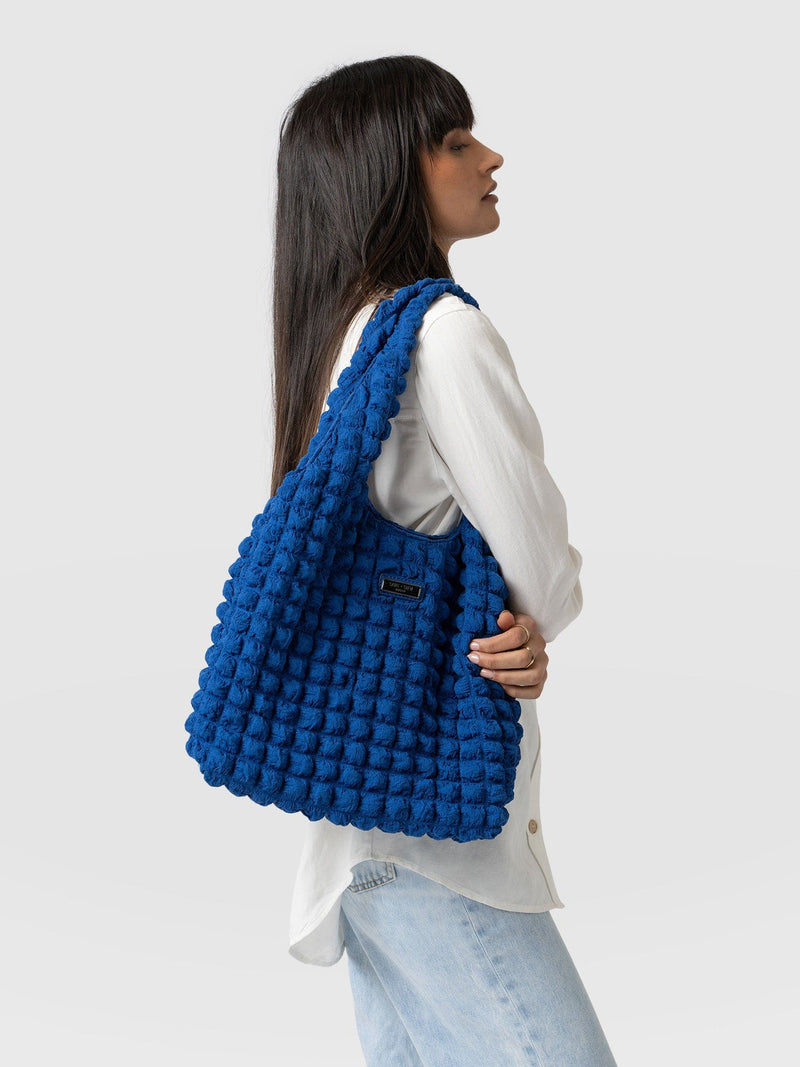 Soho Shoulder Tote Bag Blue - Women's Bags | Saint + Sofia® US