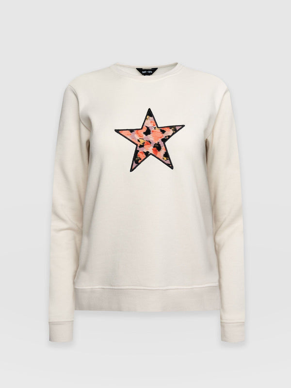 Stellar Sweater Cream Confetti Petal - Women's Sweaters | Saint + Sofia® USA