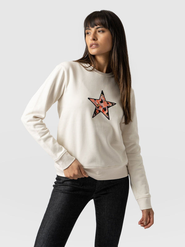 Stellar Sweater Cream Confetti Petal - Women's Sweaters | Saint + Sofia® USA
