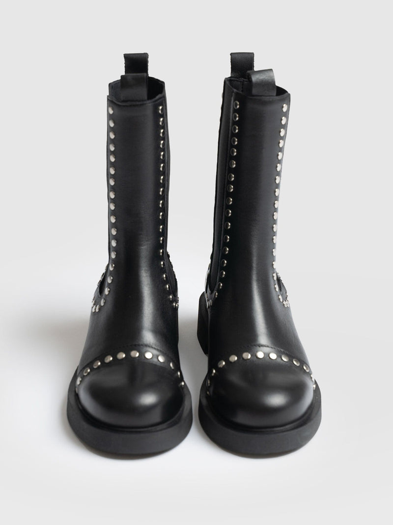 womens studded chelsea boots