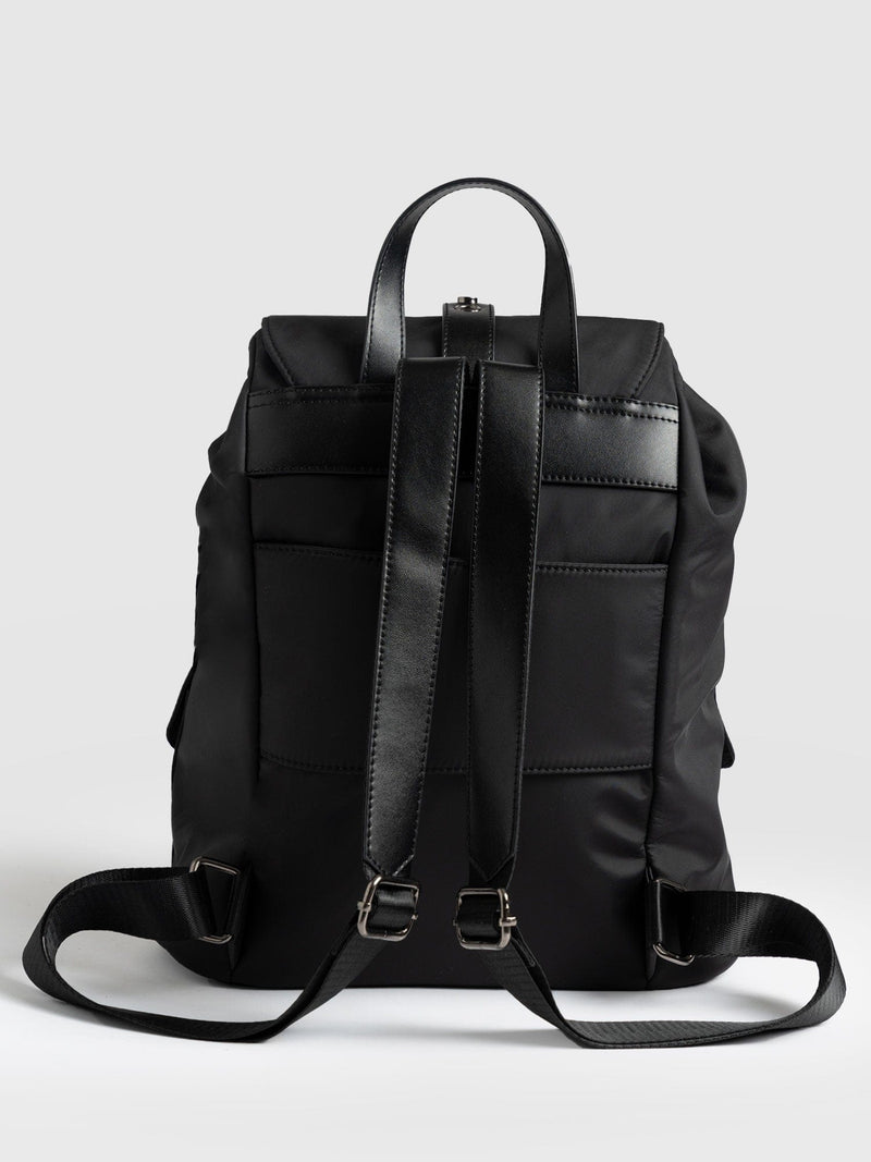 Studded Nylon Backpack Black - Women's Backpacks | Saint + Sofia® USA