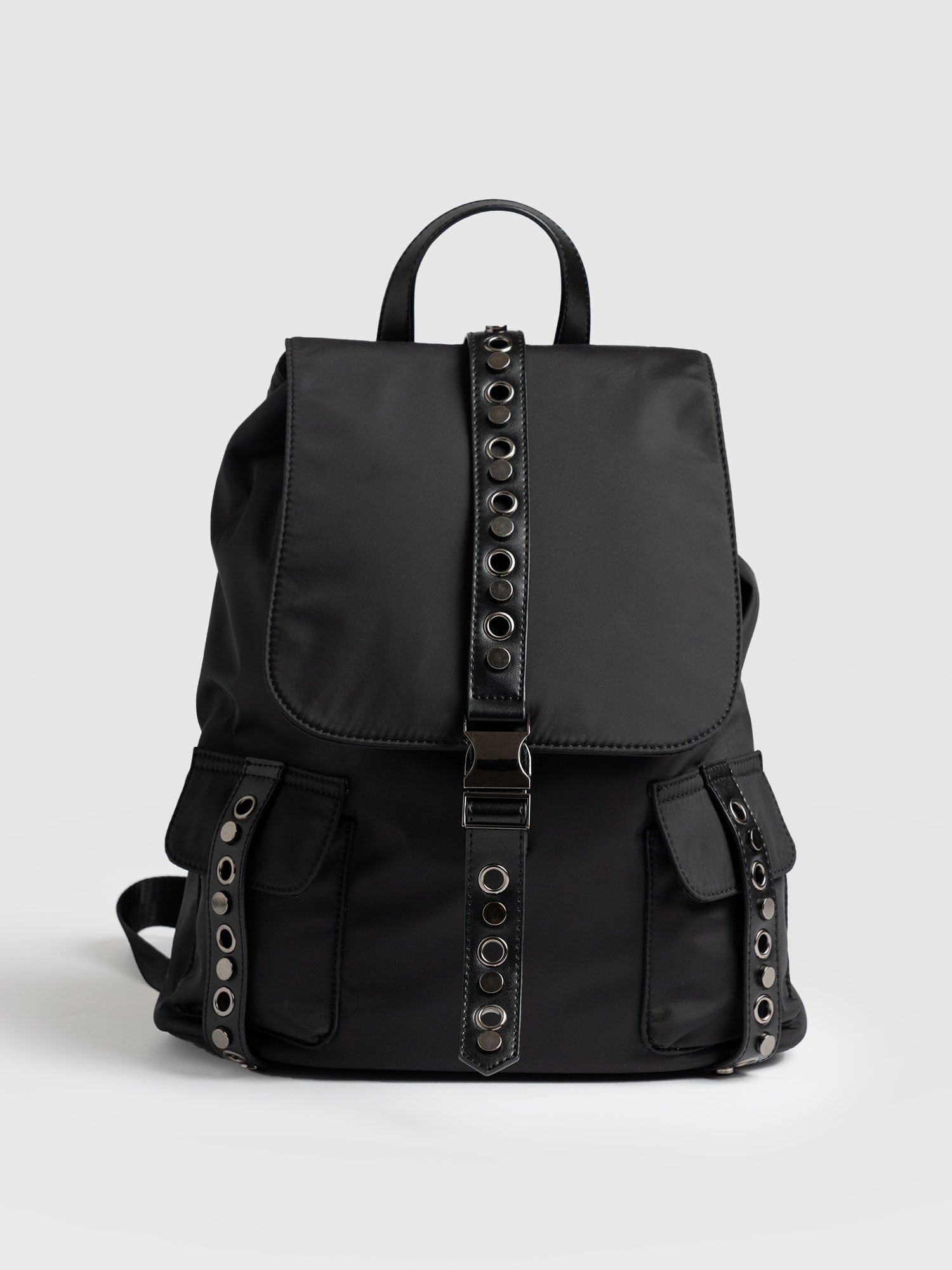 Black 2025 studded backpack