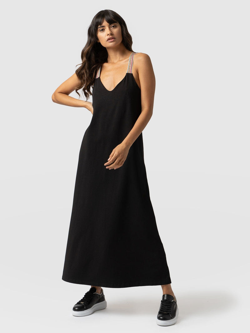 Sunset Dress Black Rainbow - Women's Dresses | Saint + Sofia® USA