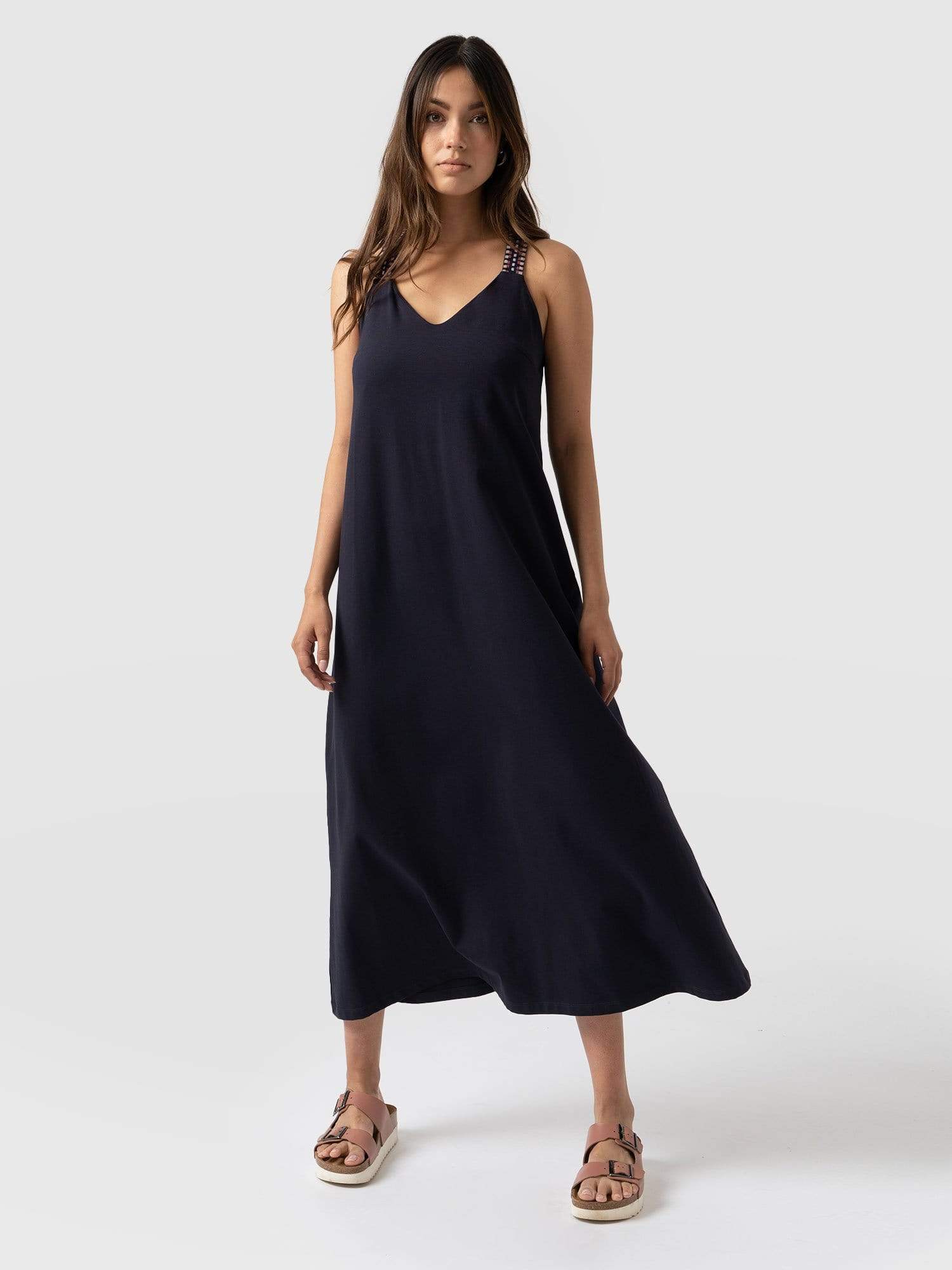 Sunset Dress Navy Chevron - Women's Dresses | Saint + Sofia® USAA