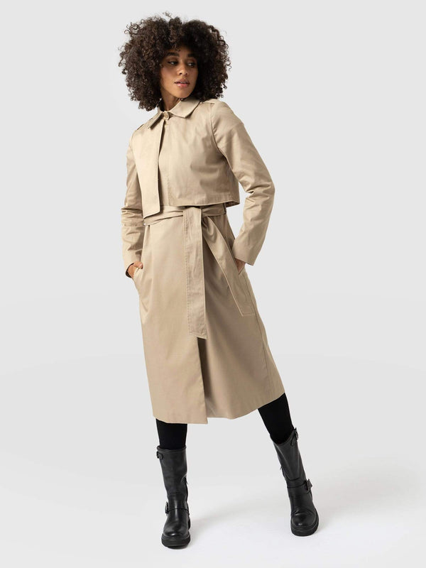 Trench Coat Beige - Women's Overcoats | Saint + Sofia® USA
