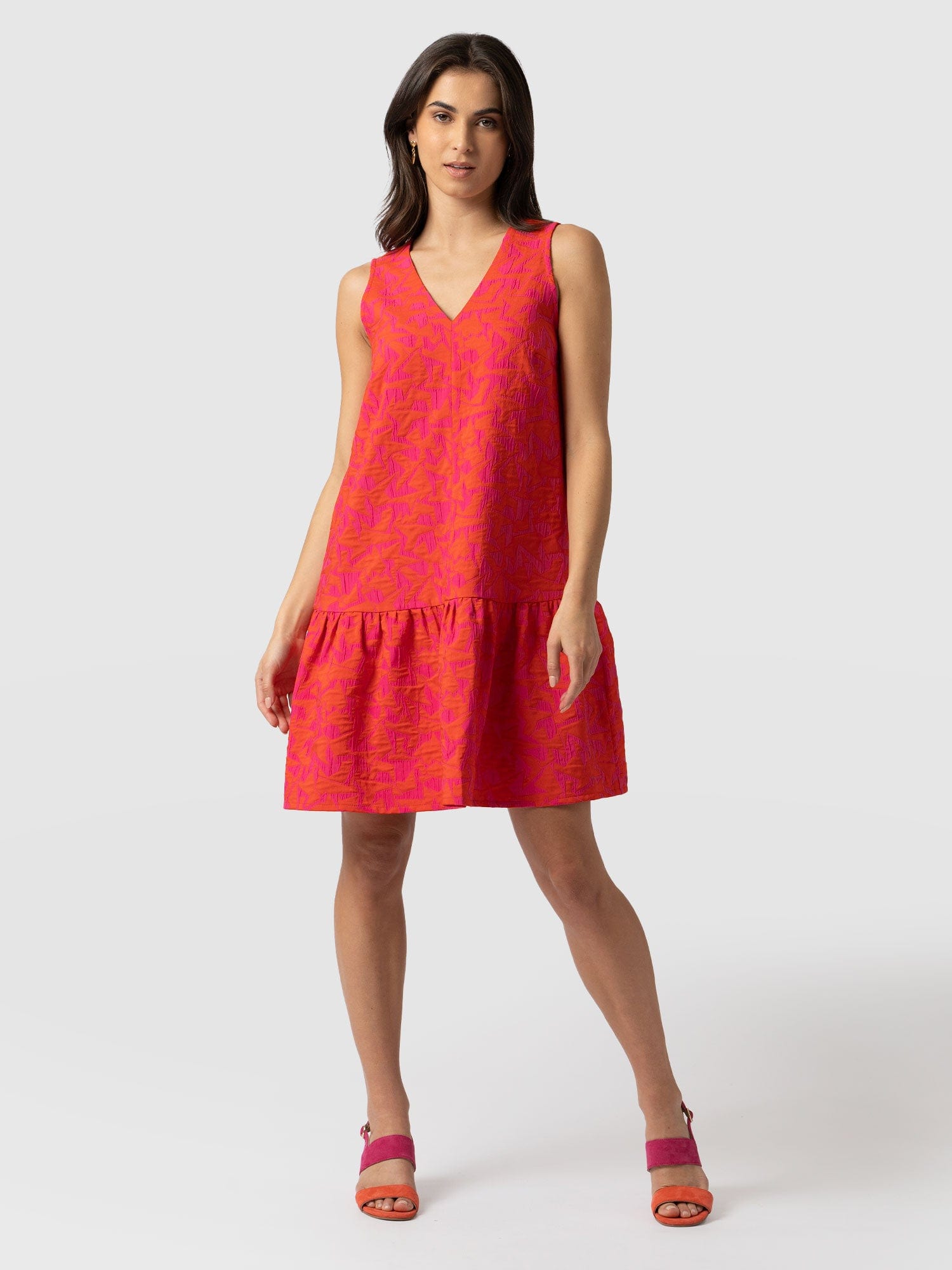 Buy Women Maroon Solid Casual Dress Online - 734705 | Allen Solly