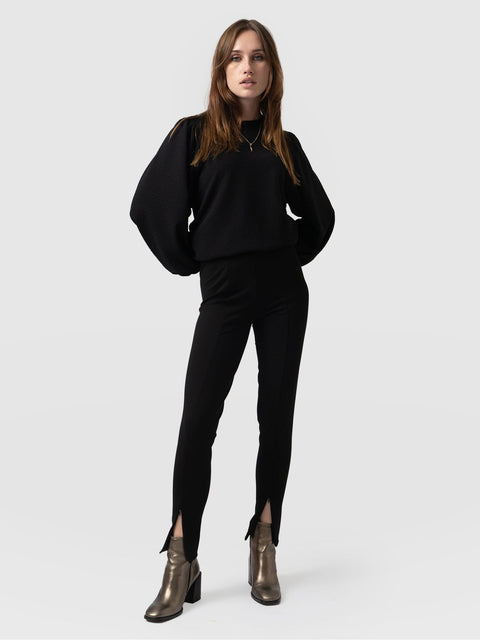 Zip Up Legging Black - Women's Leggings | Saint + Sofia® USA