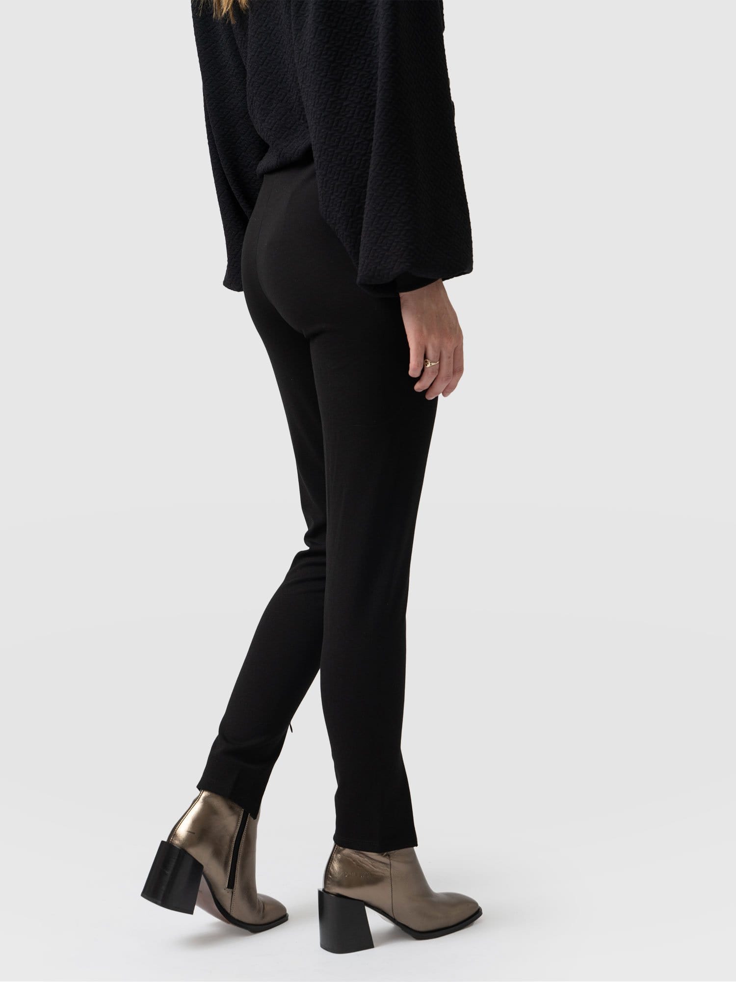 Zip Up Legging Black - Women's Leggings | Saint + Sofia® USA