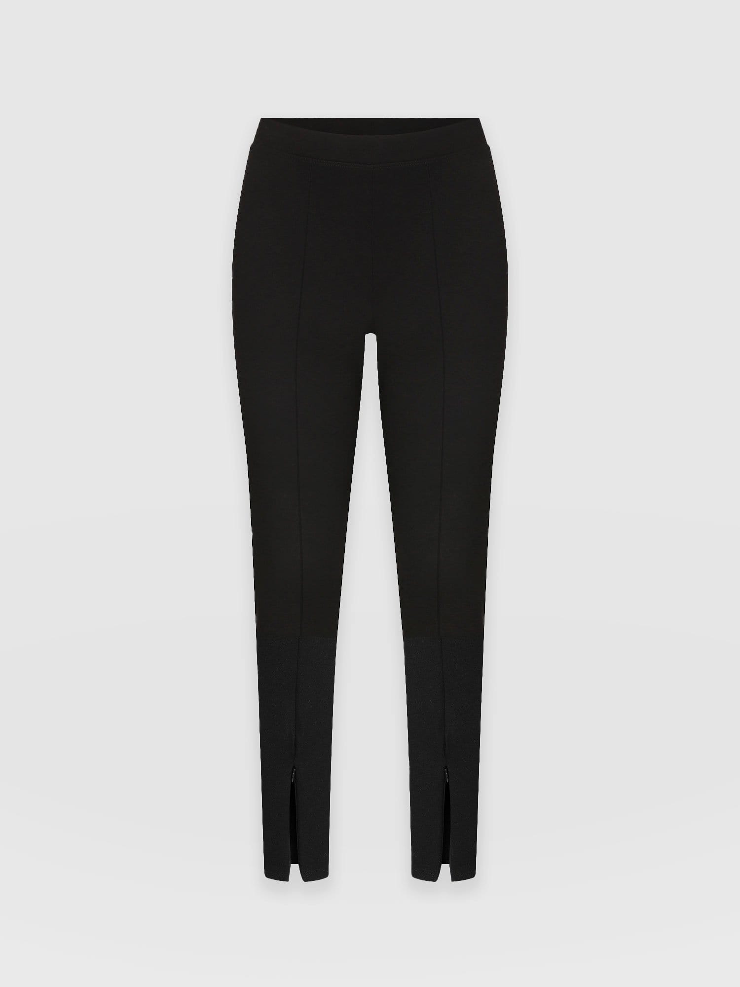 Zip Up Legging Black - Women's Leggings | Saint + Sofia® USA